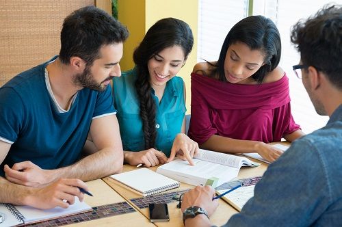 criminal justice students studying