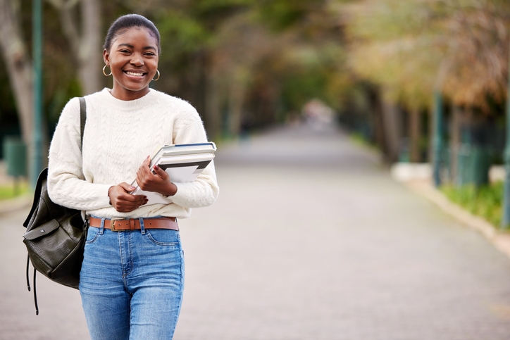 Young woman criminal justice student